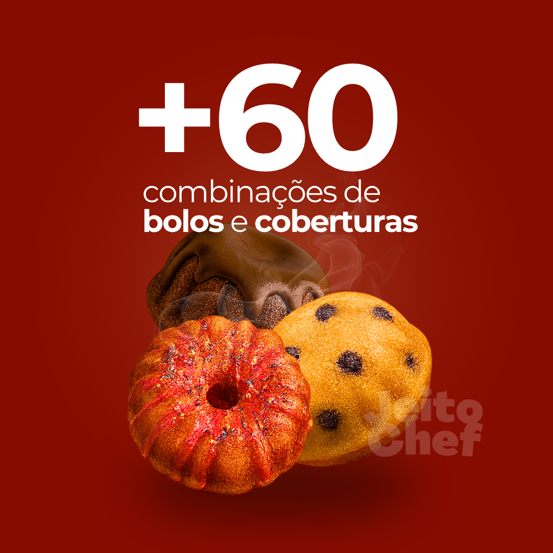 MiniCake - Máquina de Mini Bolos + 30 Receitas