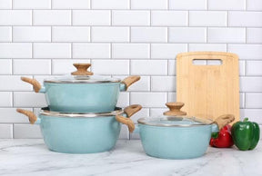 Conjunto de Panelas 3 Peças Verde