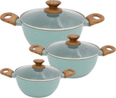 Conjunto de Panelas 3 Peças Verde