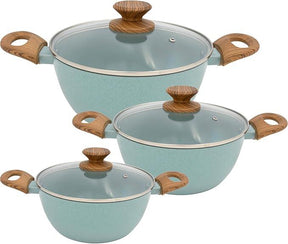 Conjunto de Panelas 3 Peças Verde