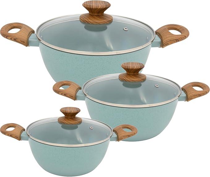 Conjunto de Panelas 3 Peças Verde